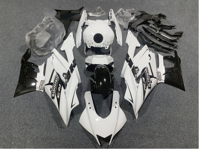 Migliori Carena Moto Yamaha YZF R3/R25 2022-2024 - Bianco Nero Lucido