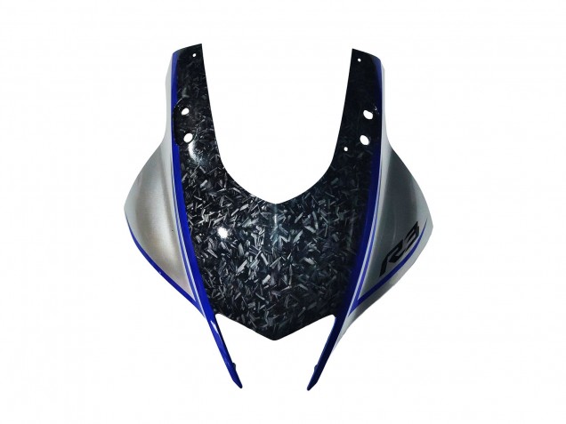 Migliori Carena Moto Yamaha YZF R3/R25 2022-2024 - Marmo Nero Argento Blu Forgiato Fibra di Carbonio Stile