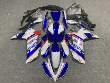 Migliori Carena Moto Yamaha YZF R3/R25 2022-2024 - Blu Bianco Rosso Semakin Didepan