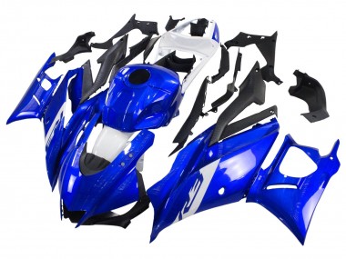 Migliori Carena Moto Yamaha YZF R3/R25 2022-2024 - Blu Bianco Nero Opaco