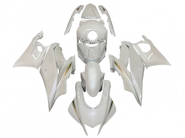 Migliori Carena Moto Yamaha YZF R3/R25 2022-2024 - Bianco Oro