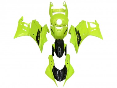 Migliori Carena Moto Yamaha YZF R3/R25 2022-2024 - Neon Verde Nero Lucido