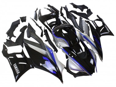 Migliori Carena Moto Yamaha YZF R3/R25 2022-2024 - Argento Blu Nero Lucido