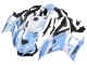 Migliori Carena Moto Yamaha YZF R3/R25 2022-2024 - Bianco Azzurro Chiaro
