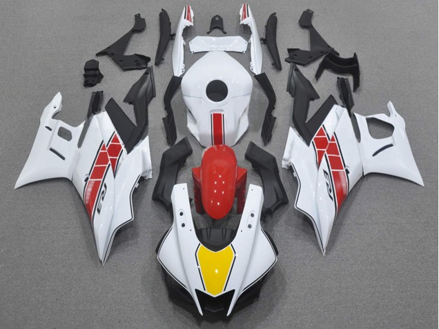 Migliori Carena Moto Yamaha YZF R3/R25 2022-2024 - Bianco Rosso Giallo Nero