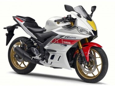 Migliori Carena Moto Yamaha YZF R3/R25 2022-2024 - Bianco Rosso Nero