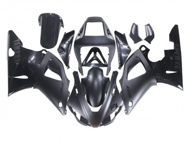 Migliori Carena Moto Yamaha YZF 1000 R1 1998-1999 - Nero Opaco Nero Lucido