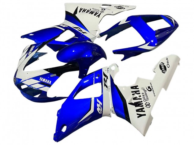 Migliori Carena Moto Yamaha YZF 1000 R1 1998-1999 - Bianco Blu Nero