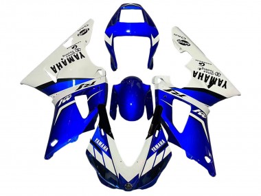 Migliori Carena Moto Yamaha YZF 1000 R1 1998-1999 - Bianco Blu Nero