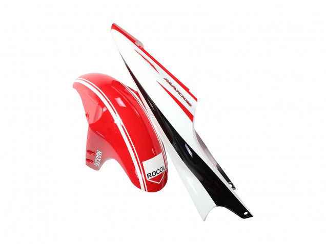 Migliori Carena Moto Yamaha YZF 1000 R1 1998-1999 - Rosso Bianco Nero Giallo Mostro Milwaukee MAXXIS 11