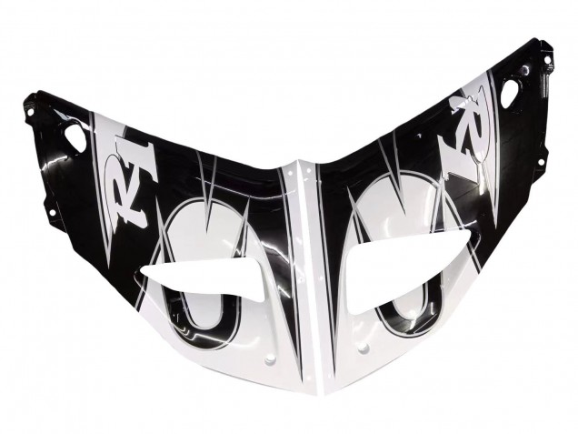 Migliori Carena Moto Yamaha YZF 1000 R1 1998-1999 - Bianco Nero Lucido