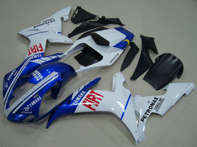 Migliori Carena Moto Yamaha YZF R1 2002-2003 - Bianco Blu Rosso Fiat