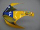 Migliori Carena Moto Yamaha YZF 1000 R1 2000-2001 - Bianco Giallo Blu Motul Cammello