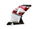 Migliori Carena Moto Yamaha YZF 1000 R1 2000-2001 - Rosso Bianco Nero Lucido