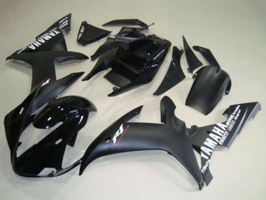Migliori Carena Moto Yamaha YZF R1 2002-2003 - Nero Lucido Nero Opaco Bianco Decals