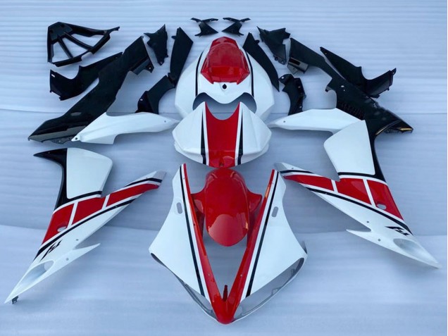 Migliori Carena Moto Yamaha YZF 1000 R1 2002-2003 - Bianco Rosso Nero