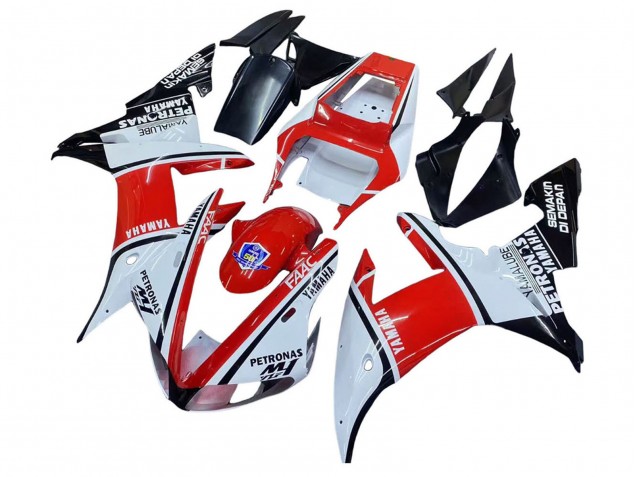 Migliori Carena Moto Yamaha YZF 1000 R1 2002-2003 - Bianco Rosso Nero Petronas
