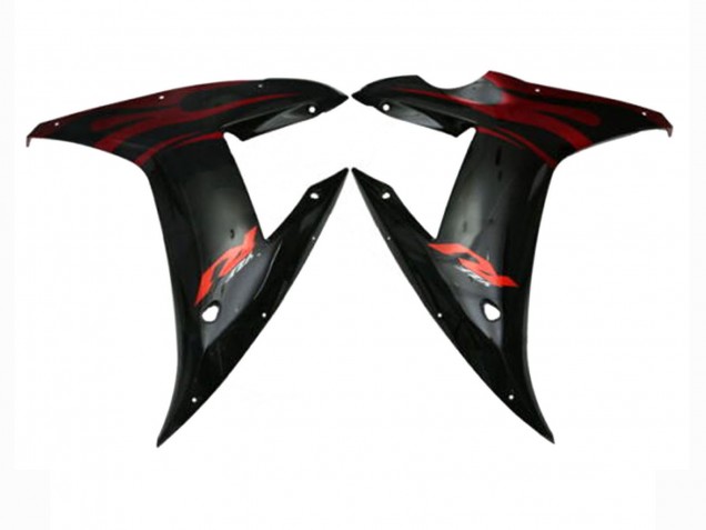 Migliori Carena Moto Yamaha YZF 1000 R1 2002-2003 - Rosso Nero Fiamma