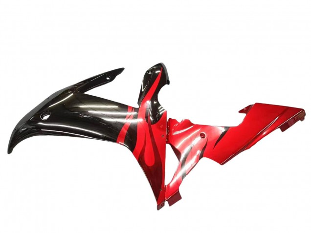Migliori Carena Moto Yamaha YZF 1000 R1 2002-2003 - Nero Lucido Rosso Fiamma