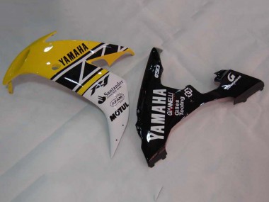 Migliori Carena Moto Yamaha YZF 1000 R1 2004-2006 - Giallo Bianco Nero Lucido