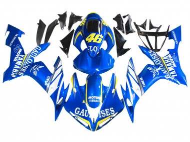 Migliori Carena Moto Yamaha YZF 1000 R1 2004-2006 - Blu Bianco Giallo Motul Gauloises 46