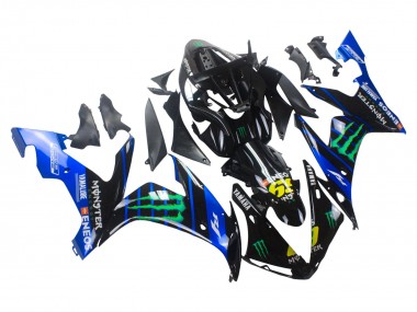 Migliori Carena Moto Yamaha YZF 1000 R1 2004-2006 - Blu Nero Giallo Verde Mostro Yamalube ENEOS 69
