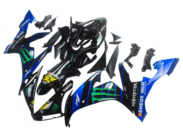 Migliori Carena Moto Yamaha YZF 1000 R1 2004-2006 - Blu Nero Giallo Verde Mostro Yamalube ENEOS 69