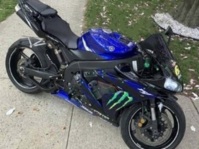 Migliori Carena Moto Yamaha YZF 1000 R1 2004-2006 - Blu Nero Giallo Verde Mostro Yamalube ENEOS 69
