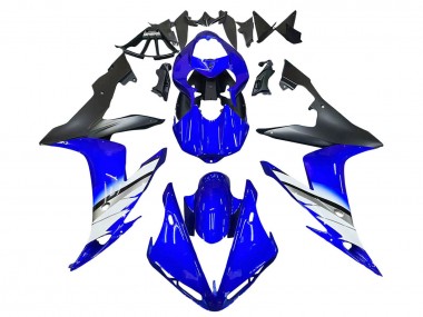 Migliori Carena Moto Yamaha YZF 1000 R1 2004-2006 - Blu Bianco Nero Opaco