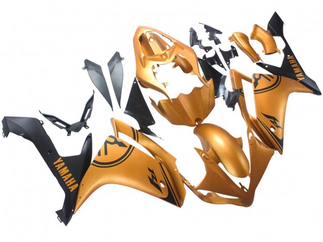 Migliori Carena Moto Yamaha YZF 1000 R1 2007-2008 - Oro Nero