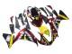 Migliori Carena Moto Yamaha YZF 1000 R1 2009-2011 - Rosso Giallo Nero Squalo 46