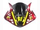 Migliori Carena Moto Yamaha YZF 1000 R1 2009-2011 - Rosso Giallo Nero Squalo 46