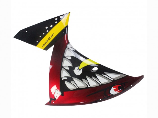 Migliori Carena Moto Yamaha YZF 1000 R1 2009-2011 - Rosso Giallo Nero Squalo 46