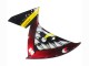 Migliori Carena Moto Yamaha YZF 1000 R1 2009-2011 - Rosso Giallo Nero Squalo 46