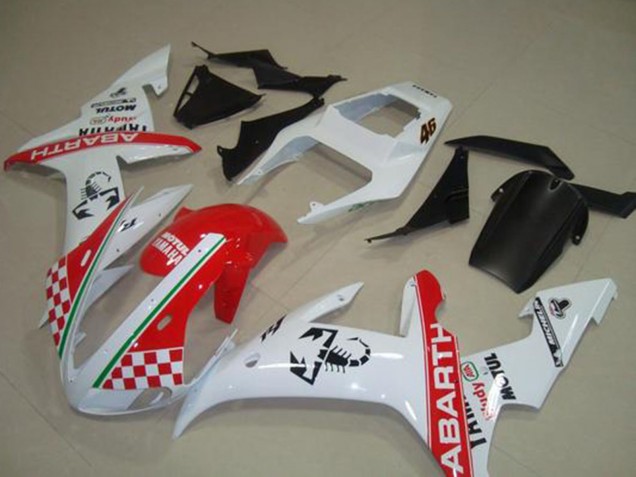 Migliori Carena Moto Yamaha YZF R1 2002-2003 - Bianco Rosso Verde Abarth Motul Michelin