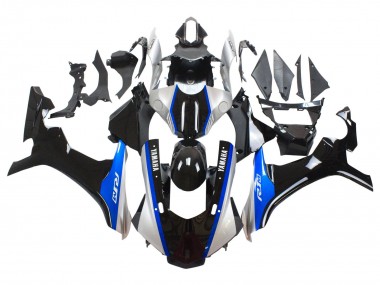 Migliori Carena Moto Yamaha YZF 1000 R1 2015-2019 - Argento Blu Nero Lucido