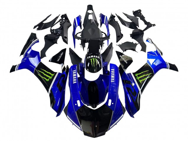 Migliori Carena Moto Yamaha YZF 1000 R1 2015-2019 - Blu Nero Lucido Verde Mostro