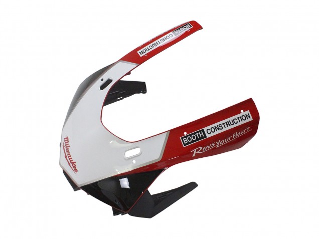 Migliori Carena Moto Yamaha YZF 1000 R1 2015-2019 - Bianco Rosso Nero Milwaukee