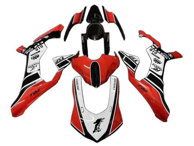 Migliori Carena Moto Yamaha YZF 1000 R1 2020-2025 - Bianco Rosso Nero