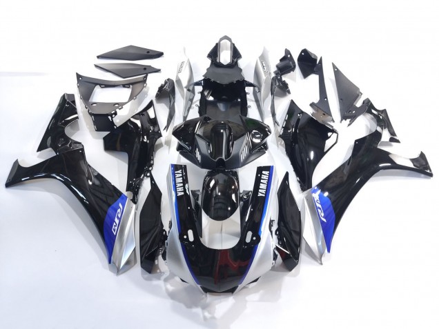 Migliori Carena Moto Yamaha YZF 1000 R1 2020-2025 - Nero Lucido Argento Blu