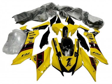 Migliori Carena Moto Yamaha YZF 1000 R1 2020-2025 - Giallo Nero Lucido YSP Motul