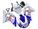 Migliori Carena Moto Yamaha YZF 600 R6 1998-2002 - Bianco Blu Rosso Fiat 99