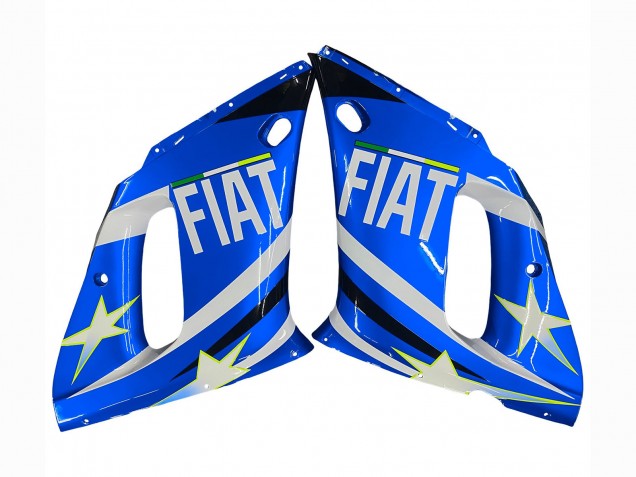 Migliori Carena Moto Yamaha YZF 600 R6 1998-2002 - Bianco Blu Neon Giallo Fiat Motul Michelin