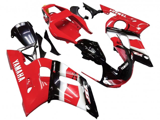 Migliori Carena Moto Yamaha YZF 600 R6 1998-2002 - Rosso Bianco Nero Lucido