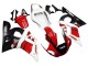 Migliori Carena Moto Yamaha YZF 600 R6 1998-2002 - Bianco Rosso Nero Lucido