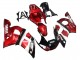 Migliori Carena Moto Yamaha YZF 600 R6 1998-2002 - Rosso Bianco Nero Lucido