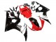 Migliori Carena Moto Yamaha YZF R6 2003-2004 - Rosso Bianco Nero Lucido