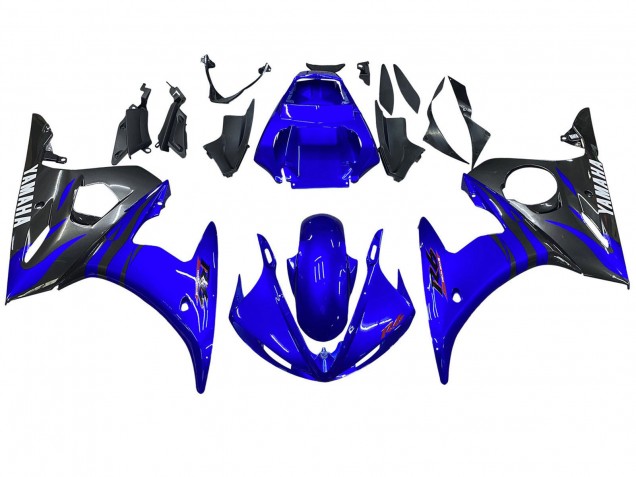 Migliori Carena Moto Yamaha YZF R6 2003-2004 - Blu Nero Lucido