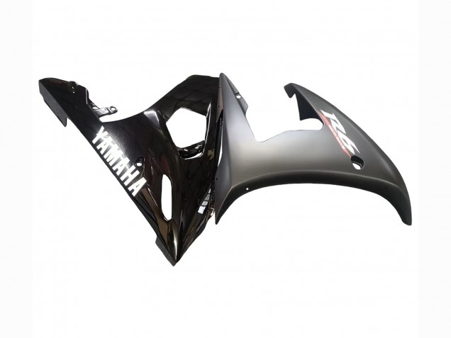 Migliori Carena Moto Yamaha YZF R6 2003-2004 - Nero Lucido Nero Opaco Bianco Decals