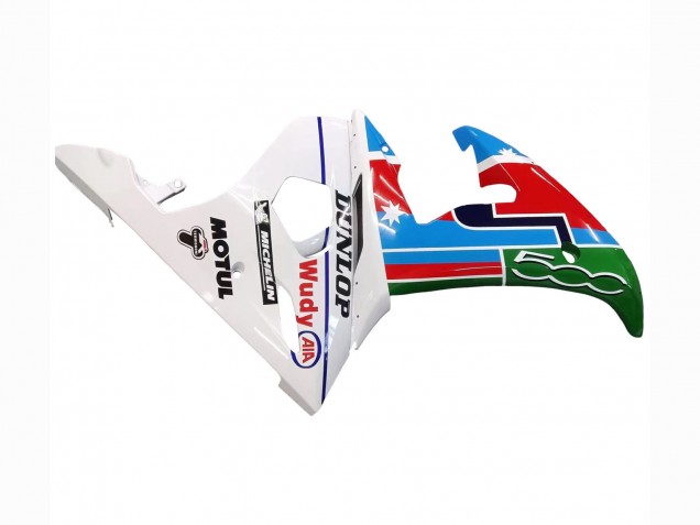 Migliori Carena Moto Yamaha YZF R6 2003-2004 - Bianco Blu Verde Rosso Kastinee Dunlop Motul